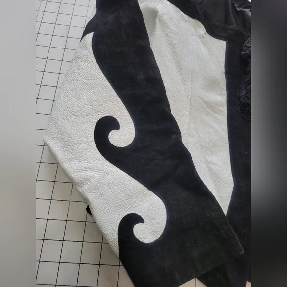 Global Identity G3 Black & White Western Leather Jacket